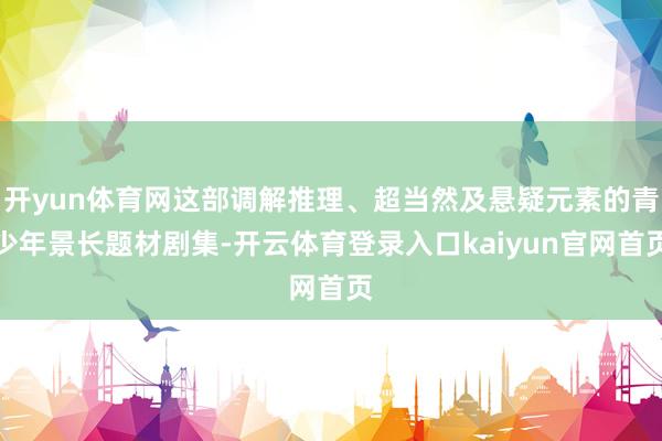 开yun体育网这部调解推理、超当然及悬疑元素的青少年景长题材剧集-开云体育登录入口kaiyun官网首页