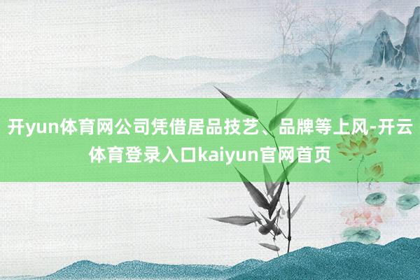开yun体育网公司凭借居品技艺、品牌等上风-开云体育登录入口kaiyun官网首页
